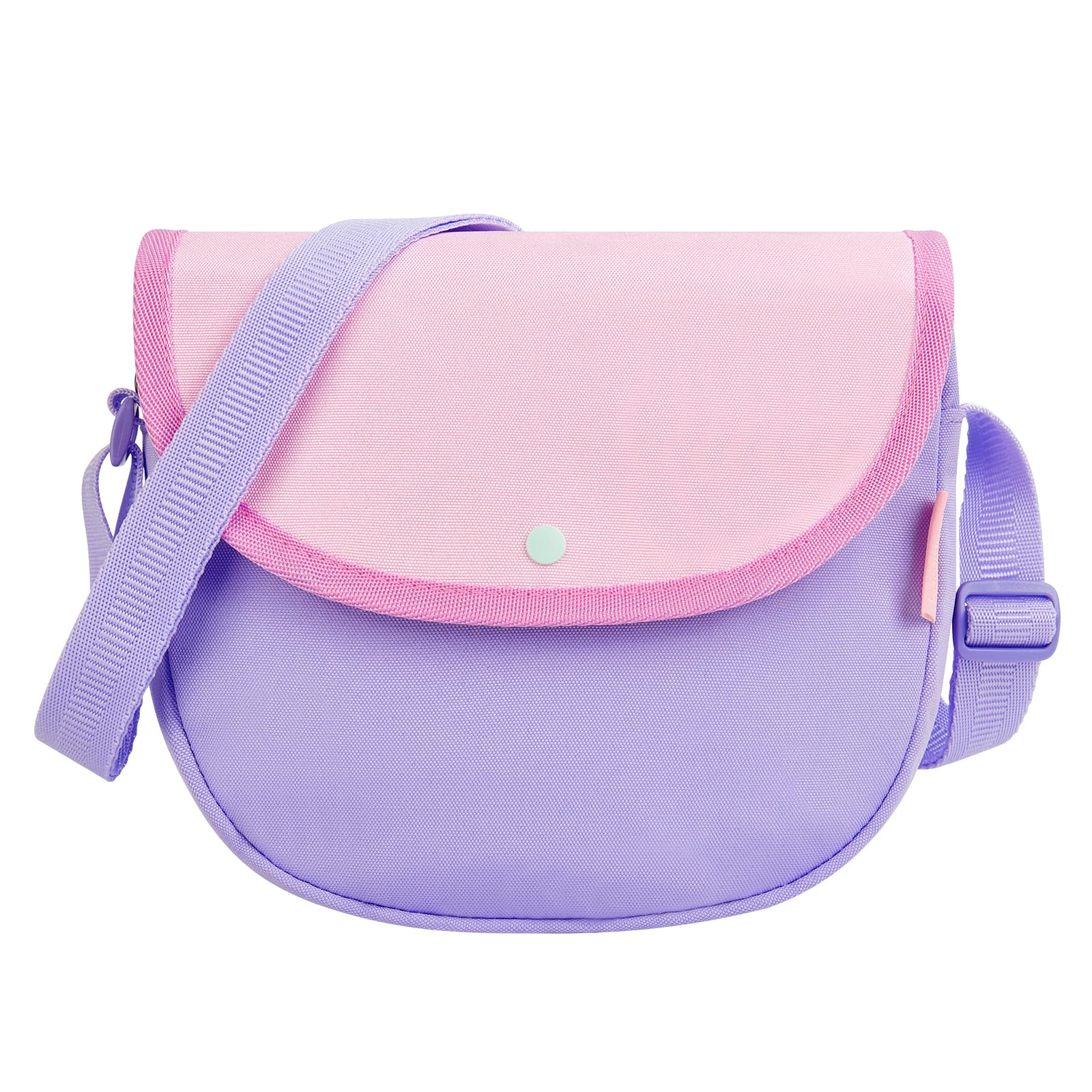 Pink & Purple Saddle Corssbody Purse