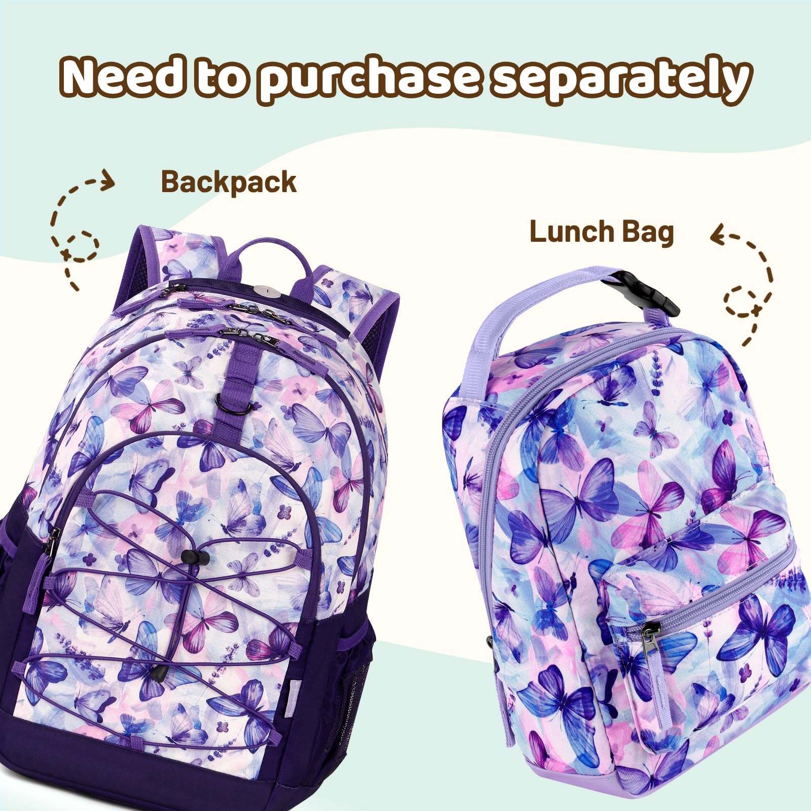 Butterfly Purple Backpack