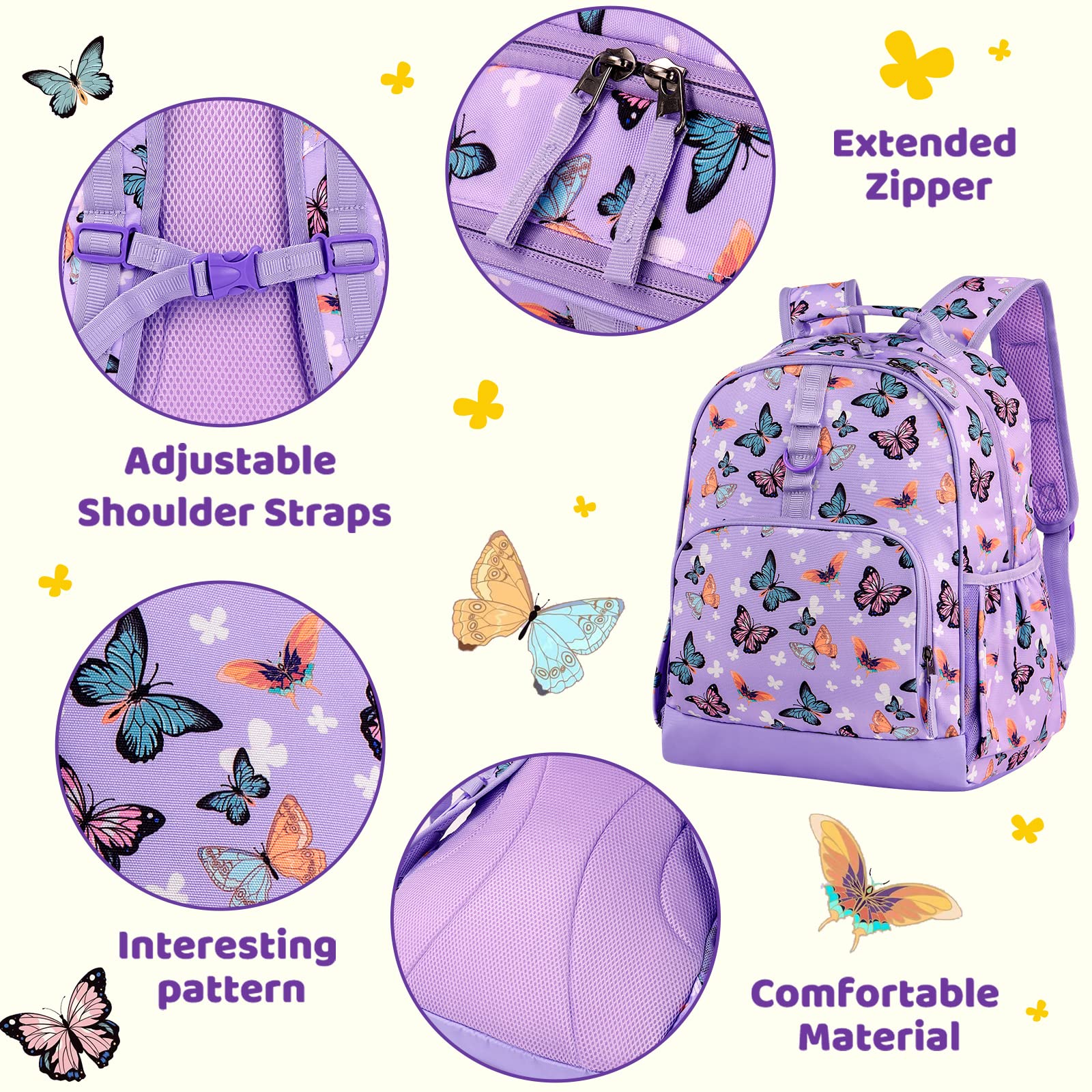 Butterfly Purple Backpack