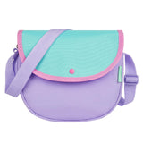 Purple & Green Saddle Crossbody Purse