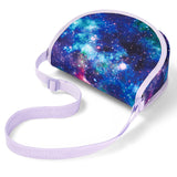 Galaxy Purple Saddle Crossbody Purse