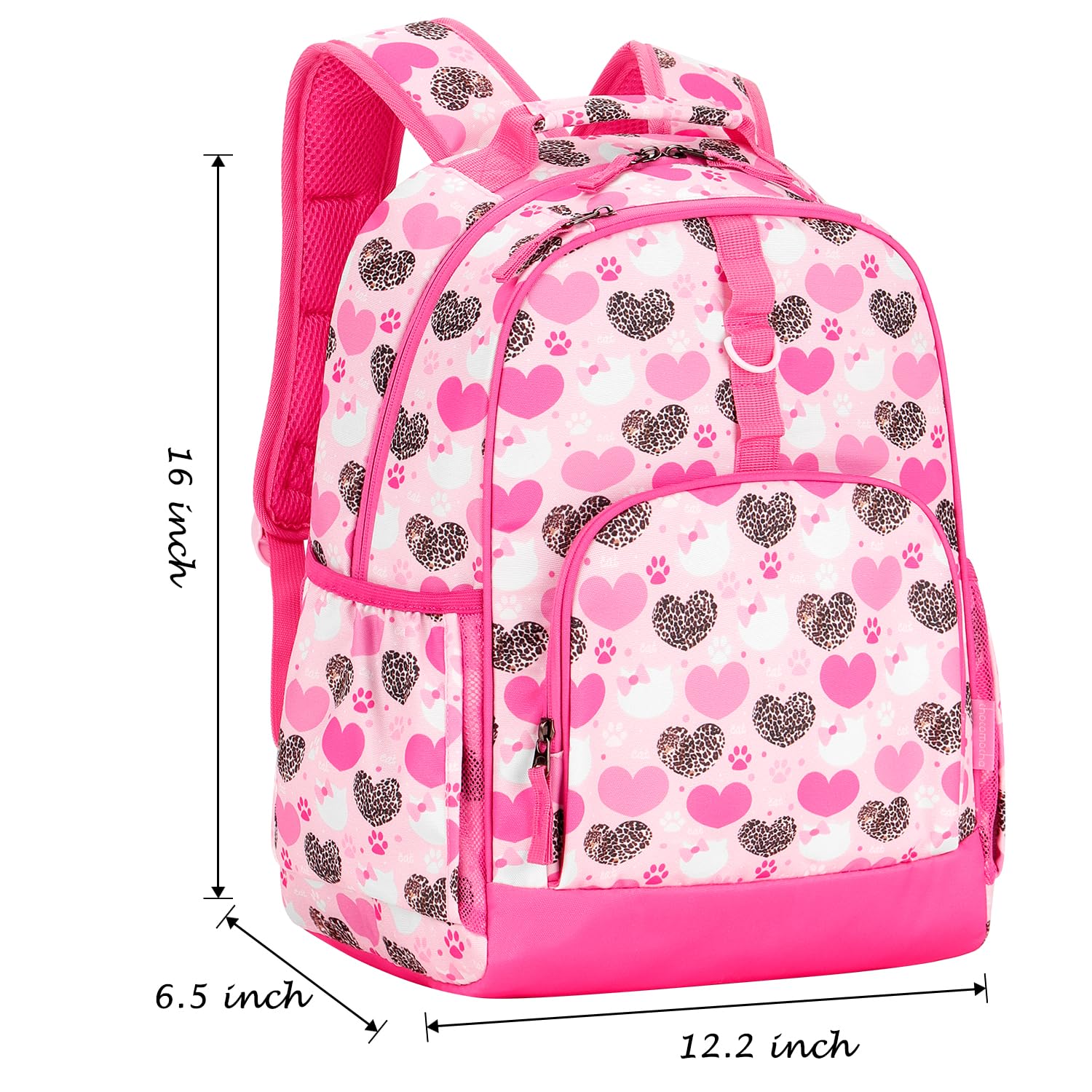 Cat Heart Pink Backpack