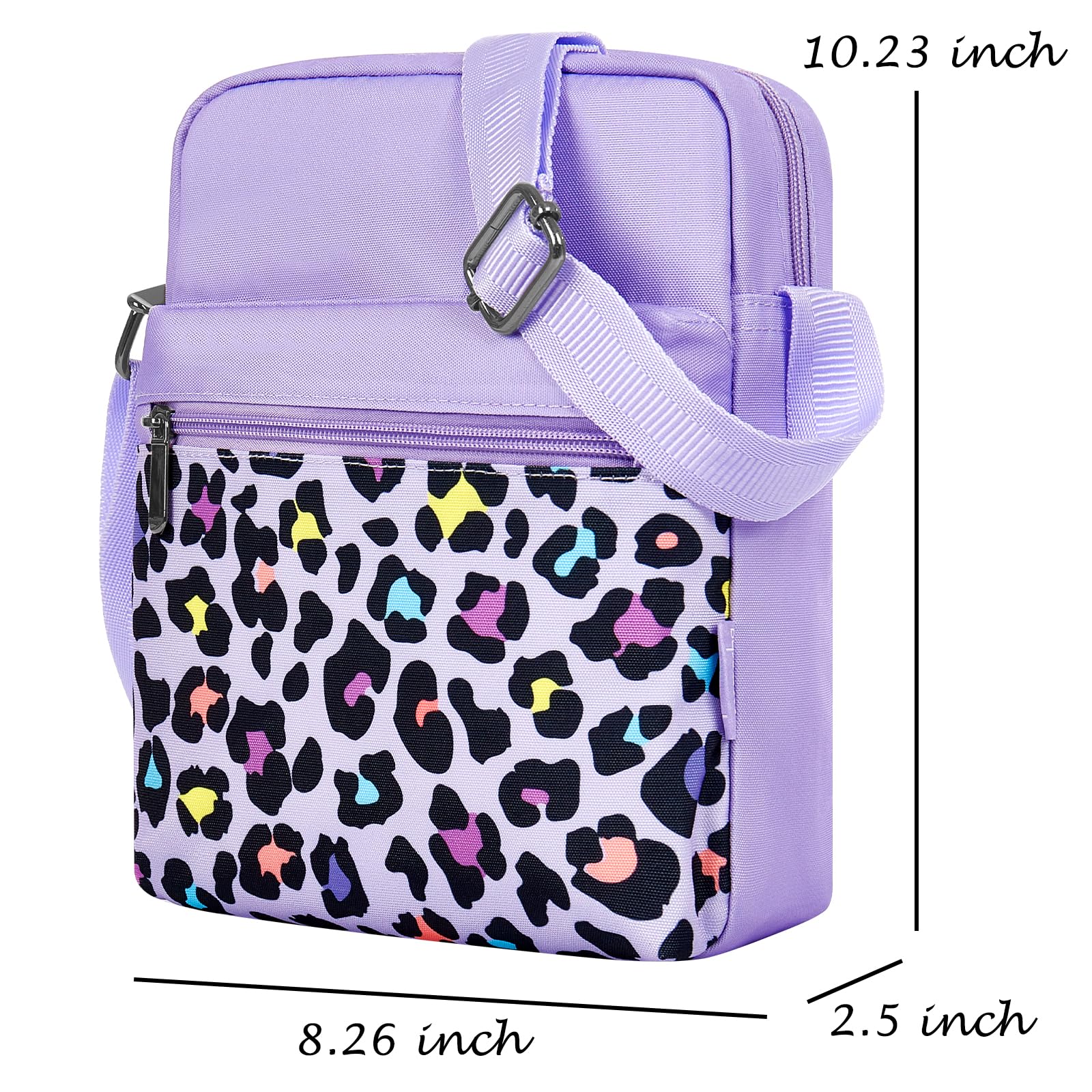 Leopard Purple Crossbody Purse