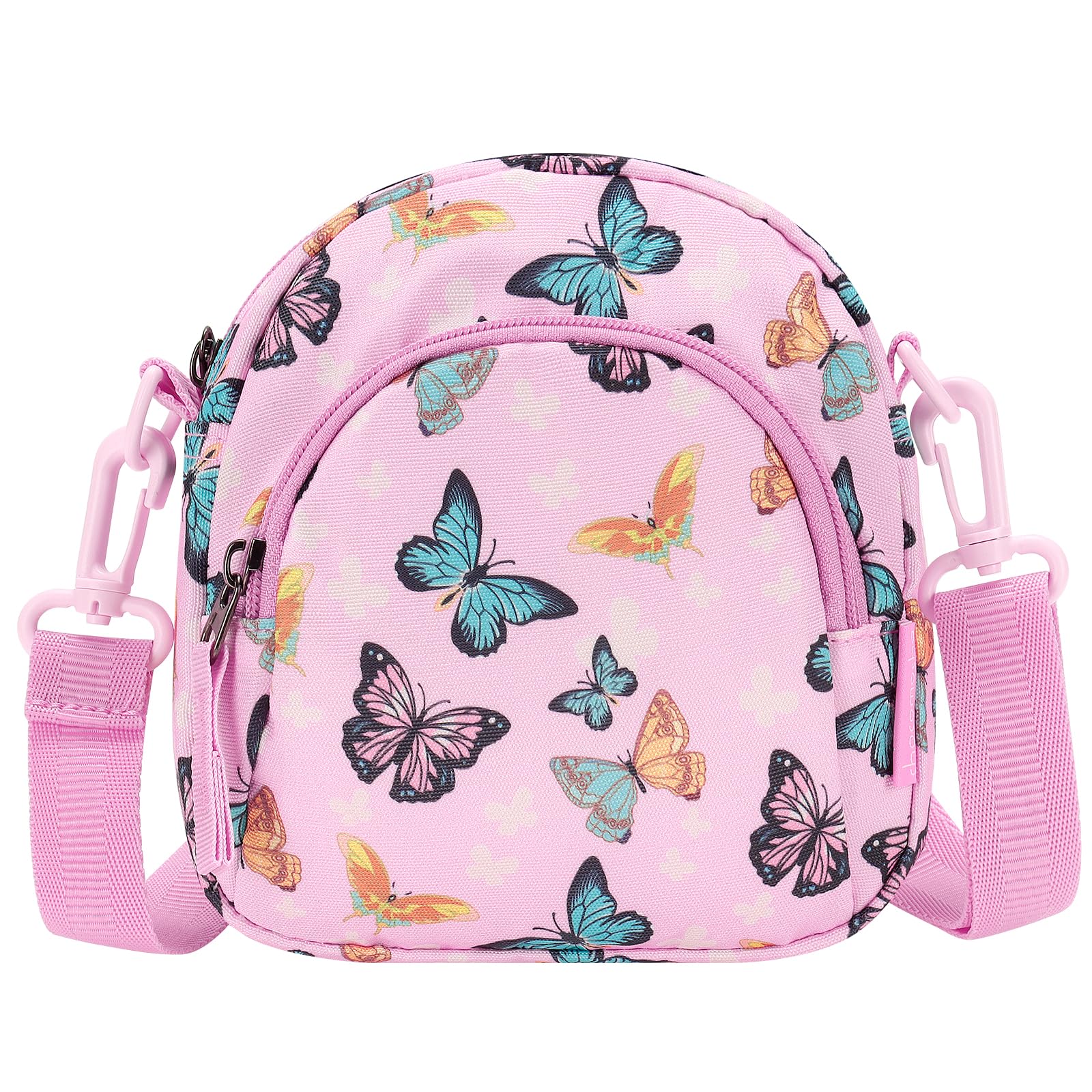 Butterfly Pink Arch Crossbody Purse