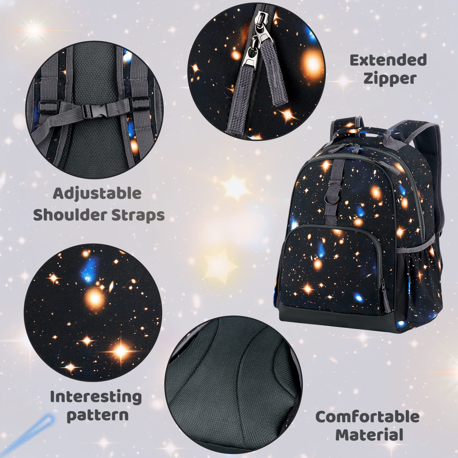 Galaxy Black Backpack