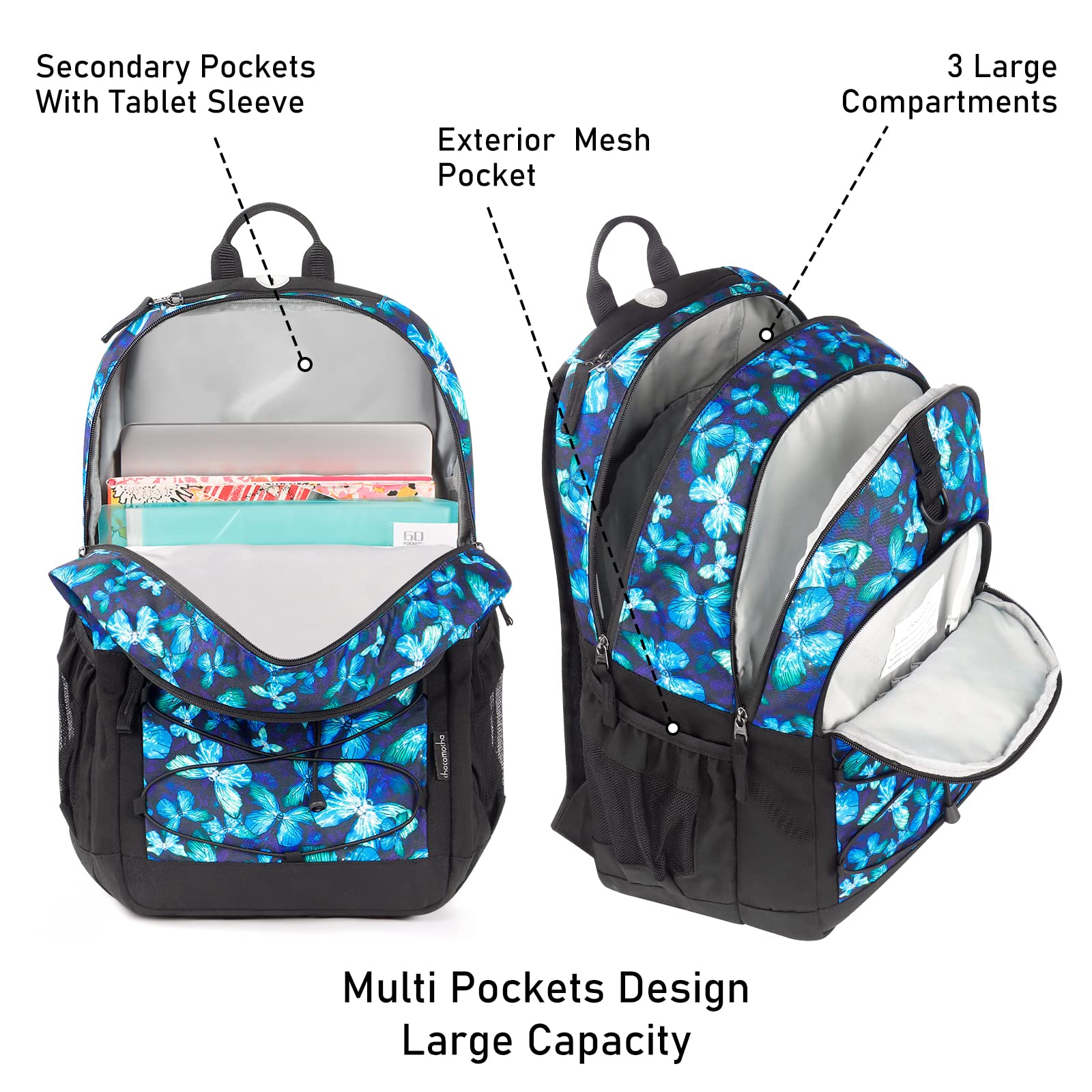 Butterfly Blue Backpack