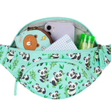 Panda Teal Fanny Pack