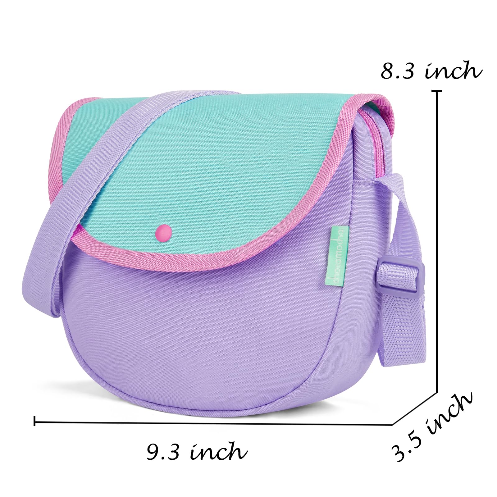 Purple & Green Saddle Crossbody Purse