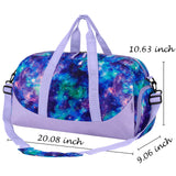 Galaxy Purple Duffle Bag