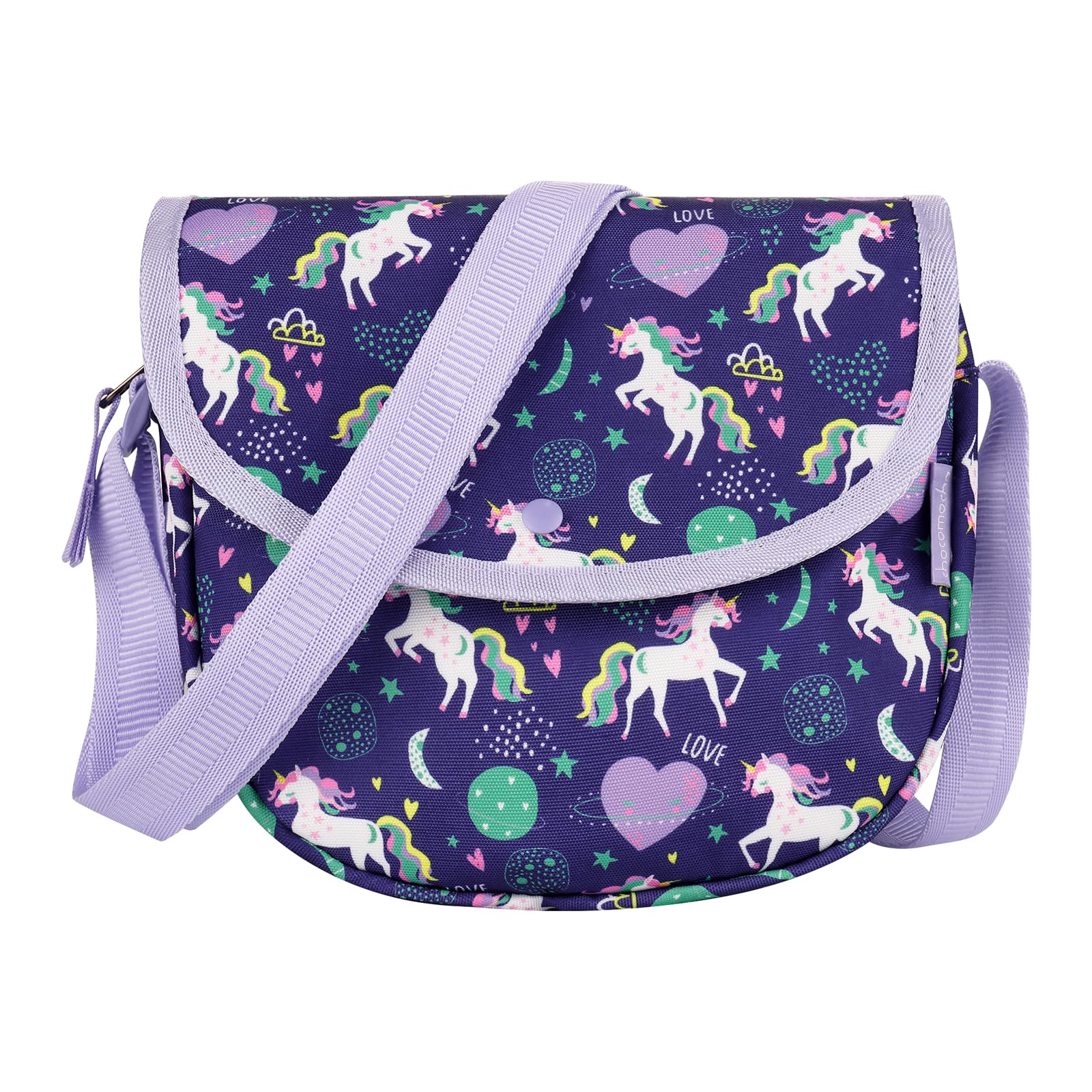 Unicorn Purple Saddle Crossbody Purse