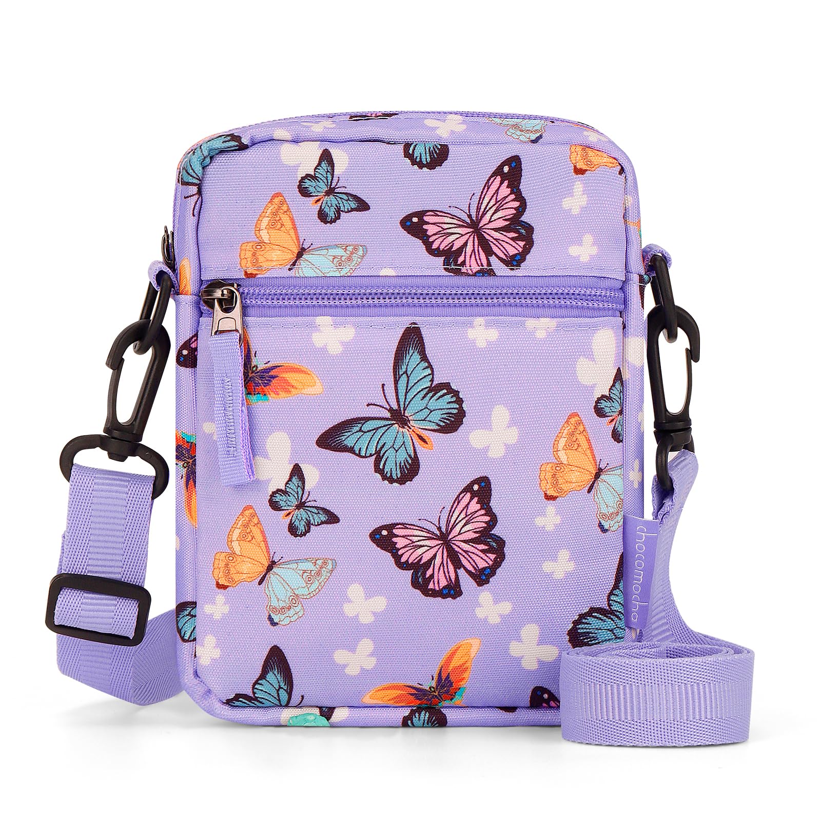 Butterfly Purple Crossbody Purse Small