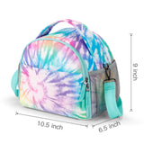 Tie Dye Swirl Rainbow Lunch Bag