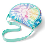 Tie Dye Green Saddle Crossbody Purse