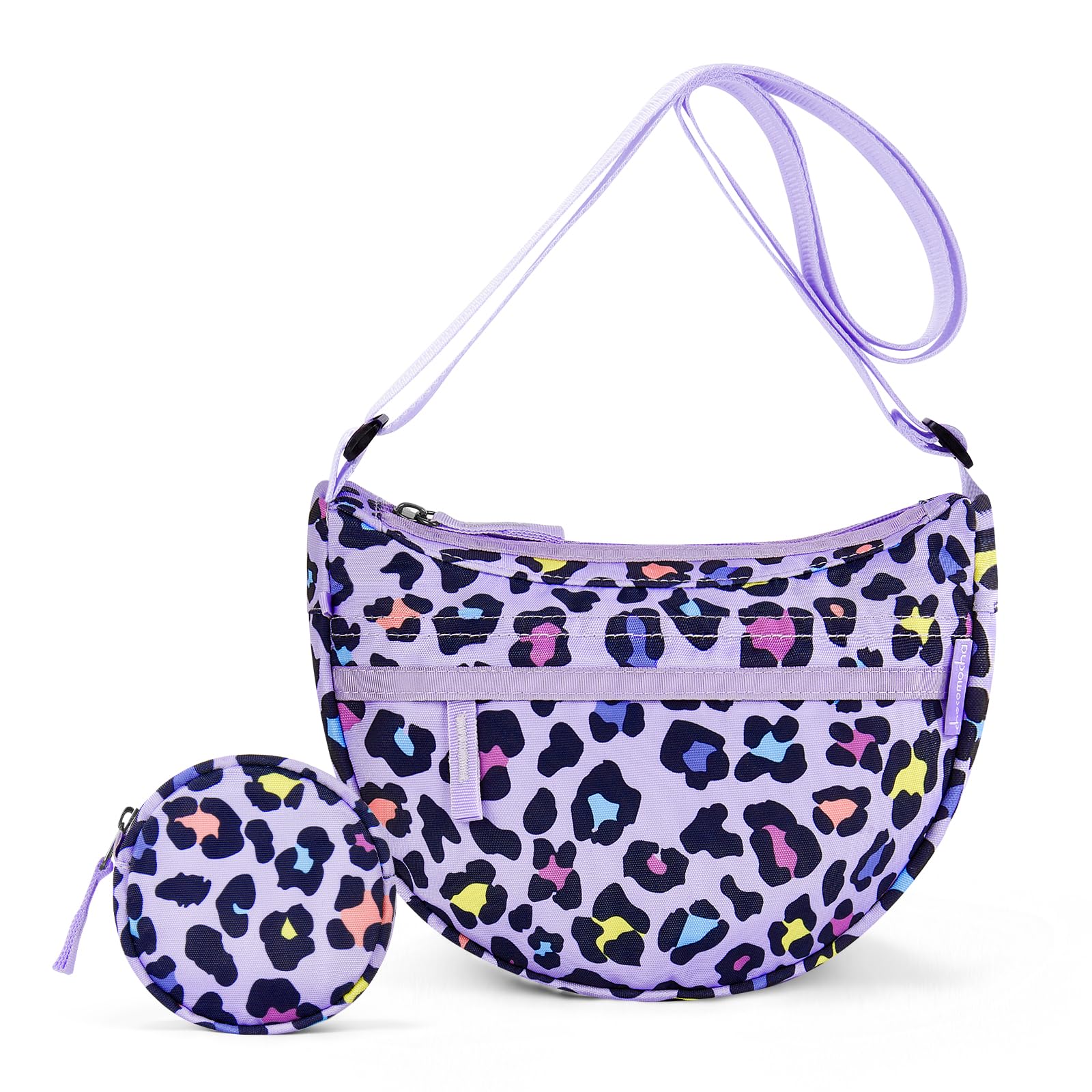 Leopard Purple Moon Crossbody Purse