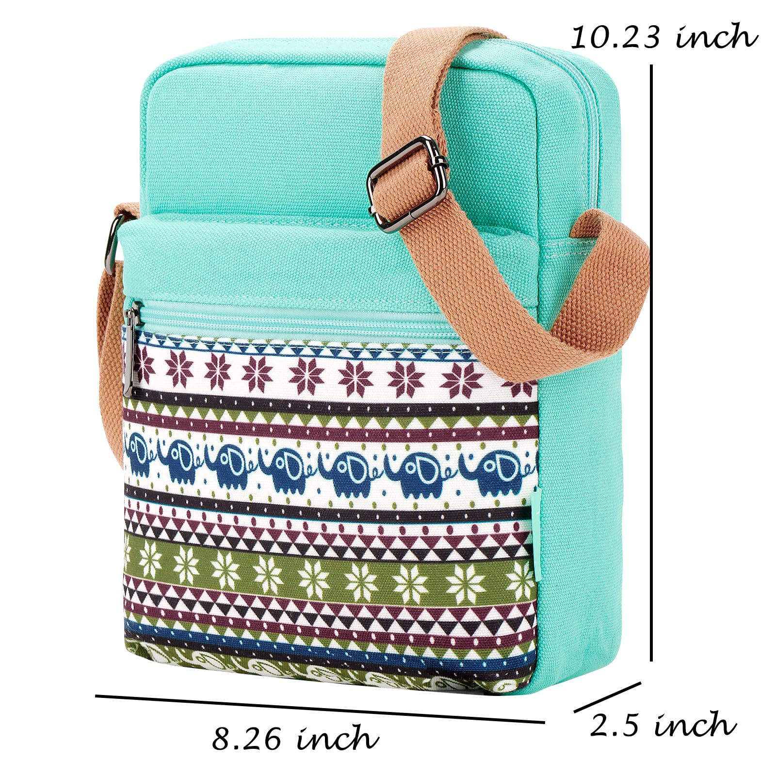 Stripe Blue Crossbody Purse