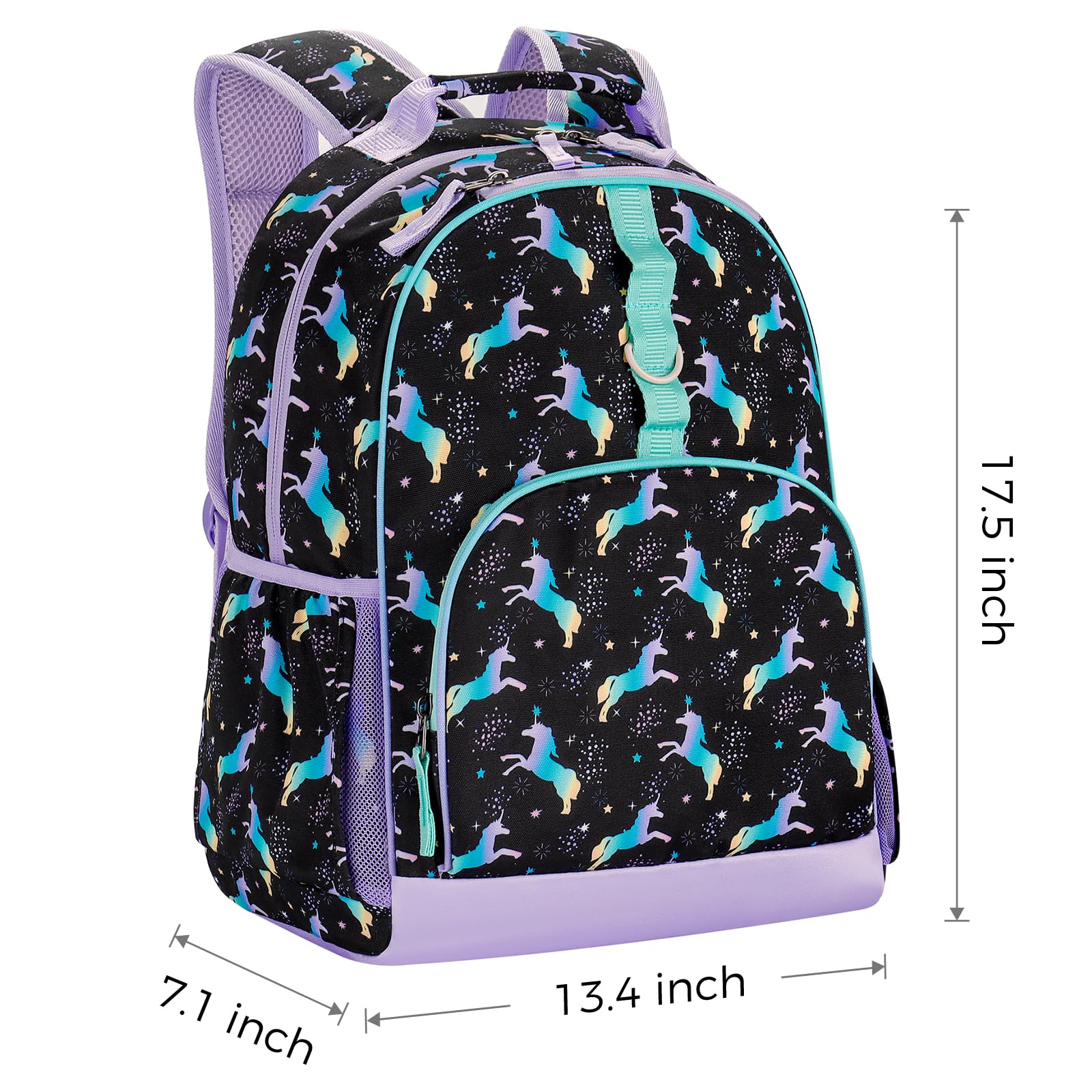 Unicorn Black Backpack