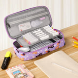 Butterfly Purple Pencil Case Pencil Case Choco Mocha 