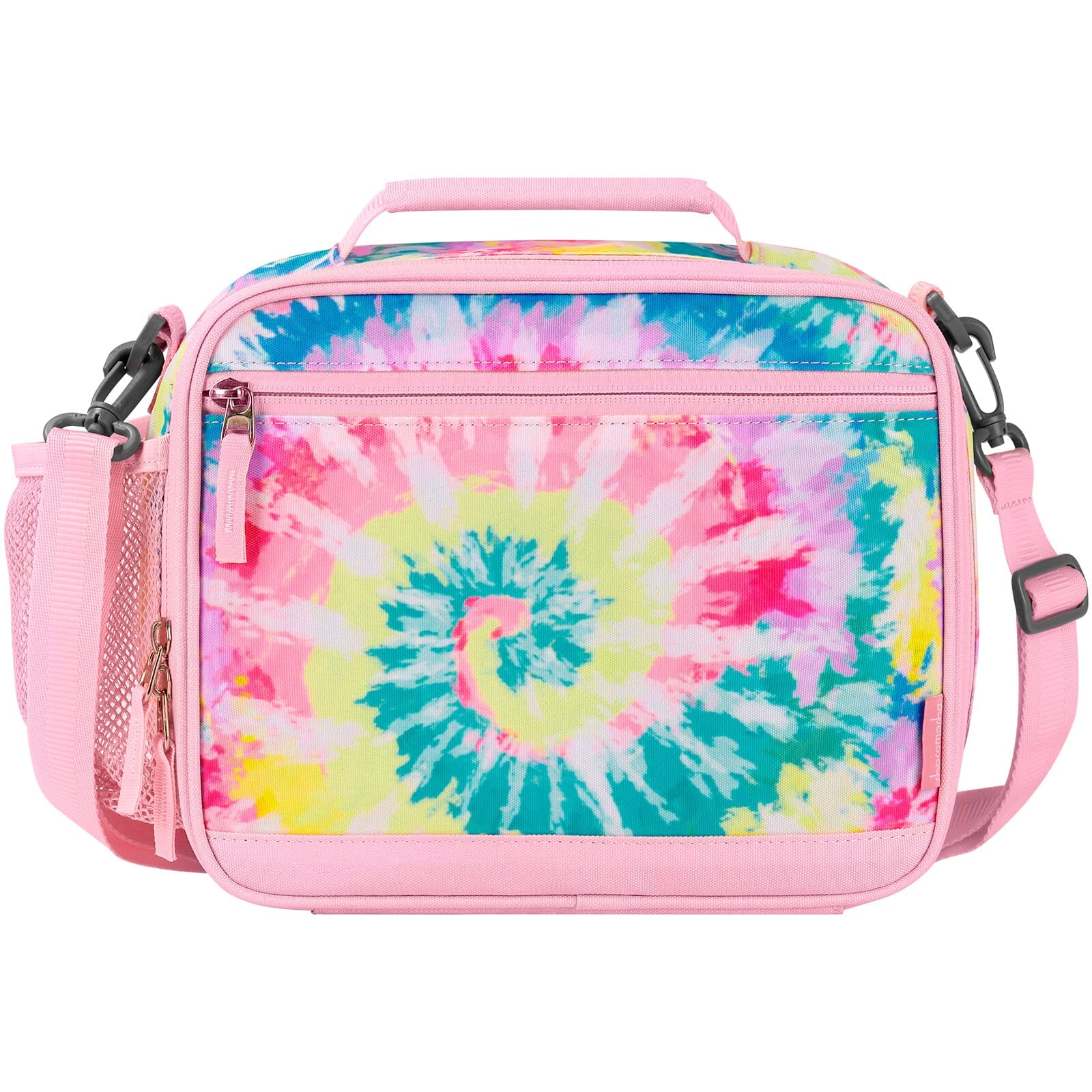 Choco Mocha Tie Dye Lunch Box Kids Lunch Box for Girls Lunch Boxes for School Girls Lunchbox for Kids Lunch Bag for Girls with Shoulder Strap for Toddler Preschool Kindergarten Choco Mocha 