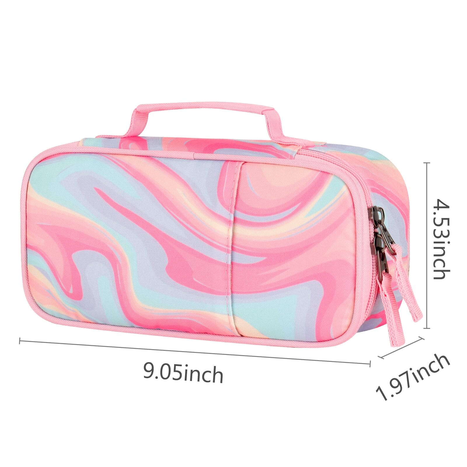 Fluid Colorful Pink Pencil Case Pencil Case Choco Mocha 