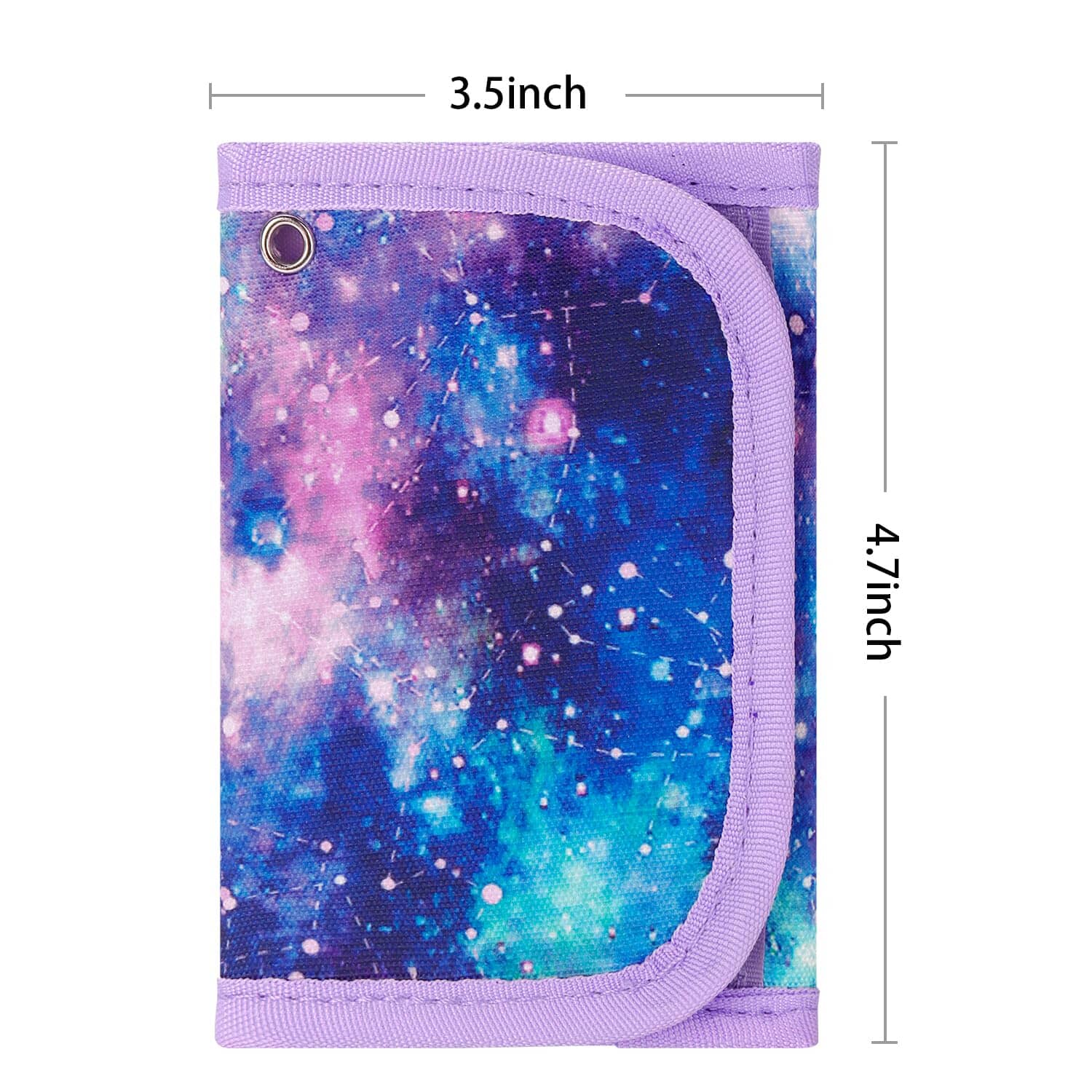 Galaxy - Green Purple Wallet Girls Wallet Choco Mocha 