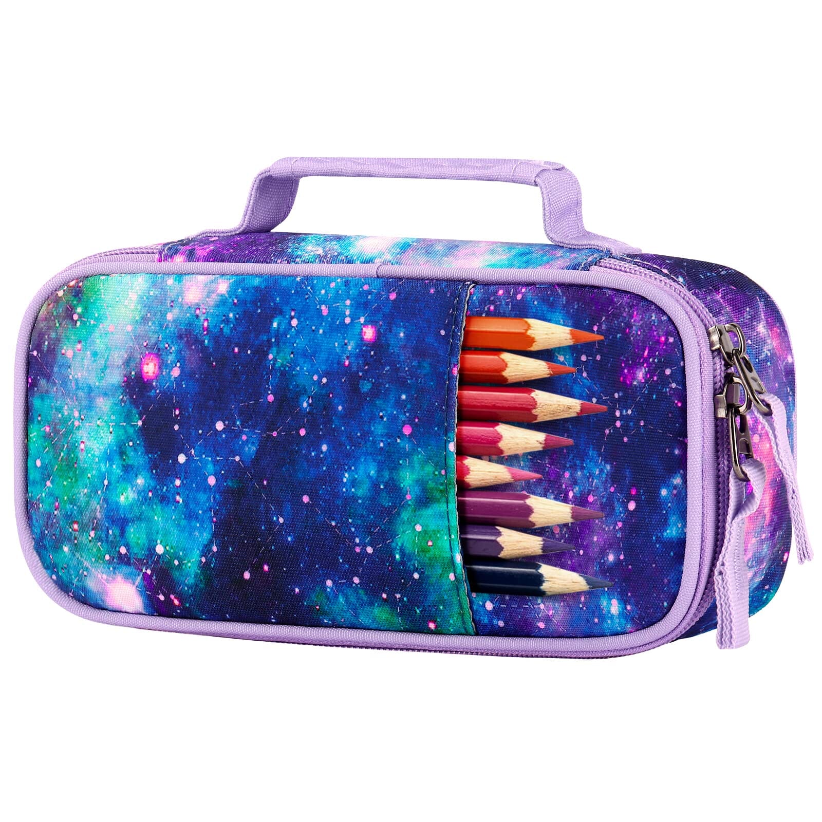 Galaxy Purple Pencil Case Pencil Case Choco Mocha 