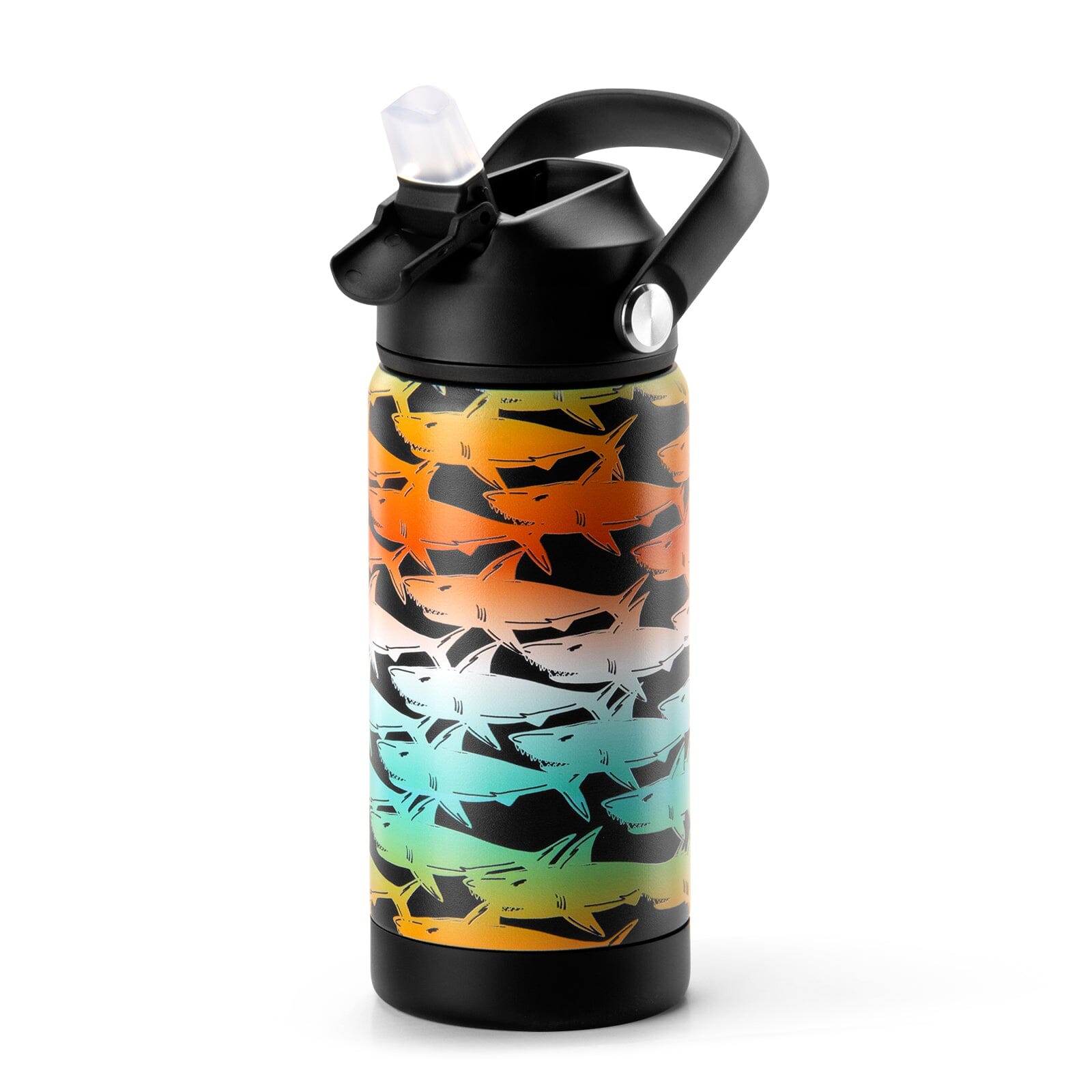 Gradient Shark Water Bottle chocomochakids 14Oz 