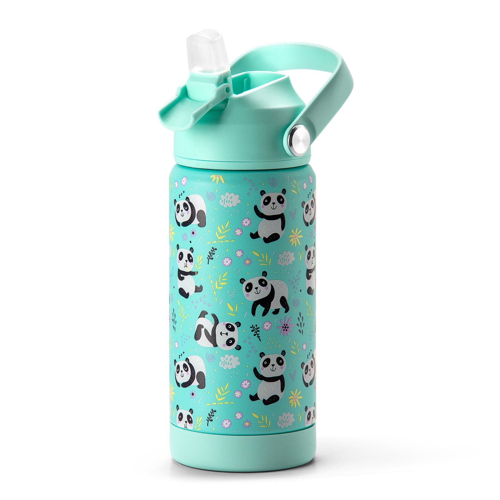 Green Panda Water Bottle 14oz chocomochakids 