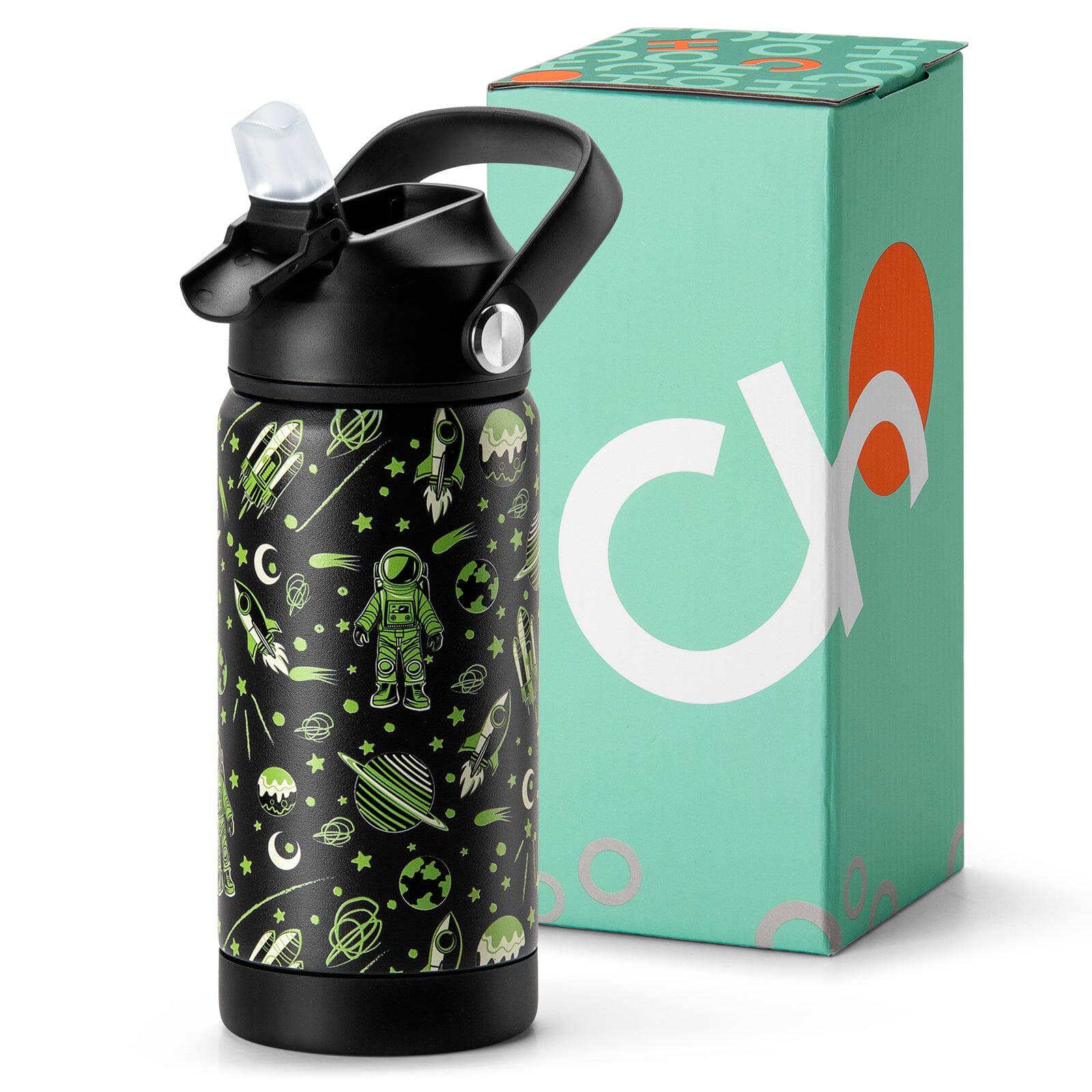 Green Space Water Bottle 14oz chocomochakids 