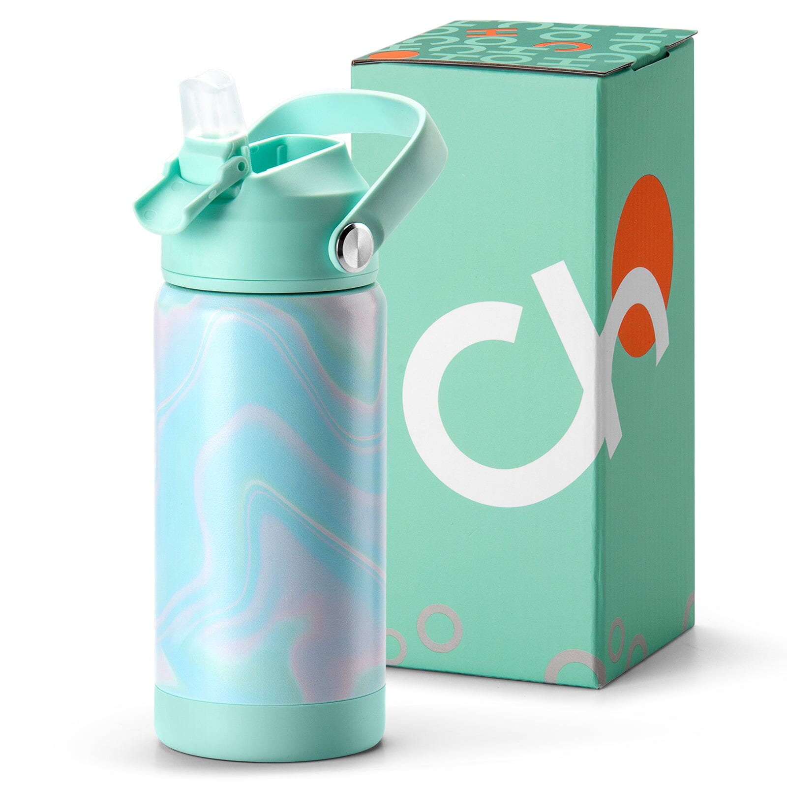 Green Teal Water Bottle chocomochakids 