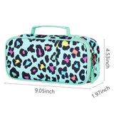 Leopard Green Pencil Case Pencil Case Choco Mocha 