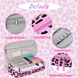 Leopard Pink Pencil Case Pencil Case Choco Mocha 