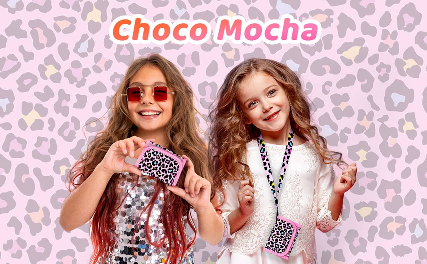 Leopard-Pink Wallet Girls Wallet Choco Mocha 