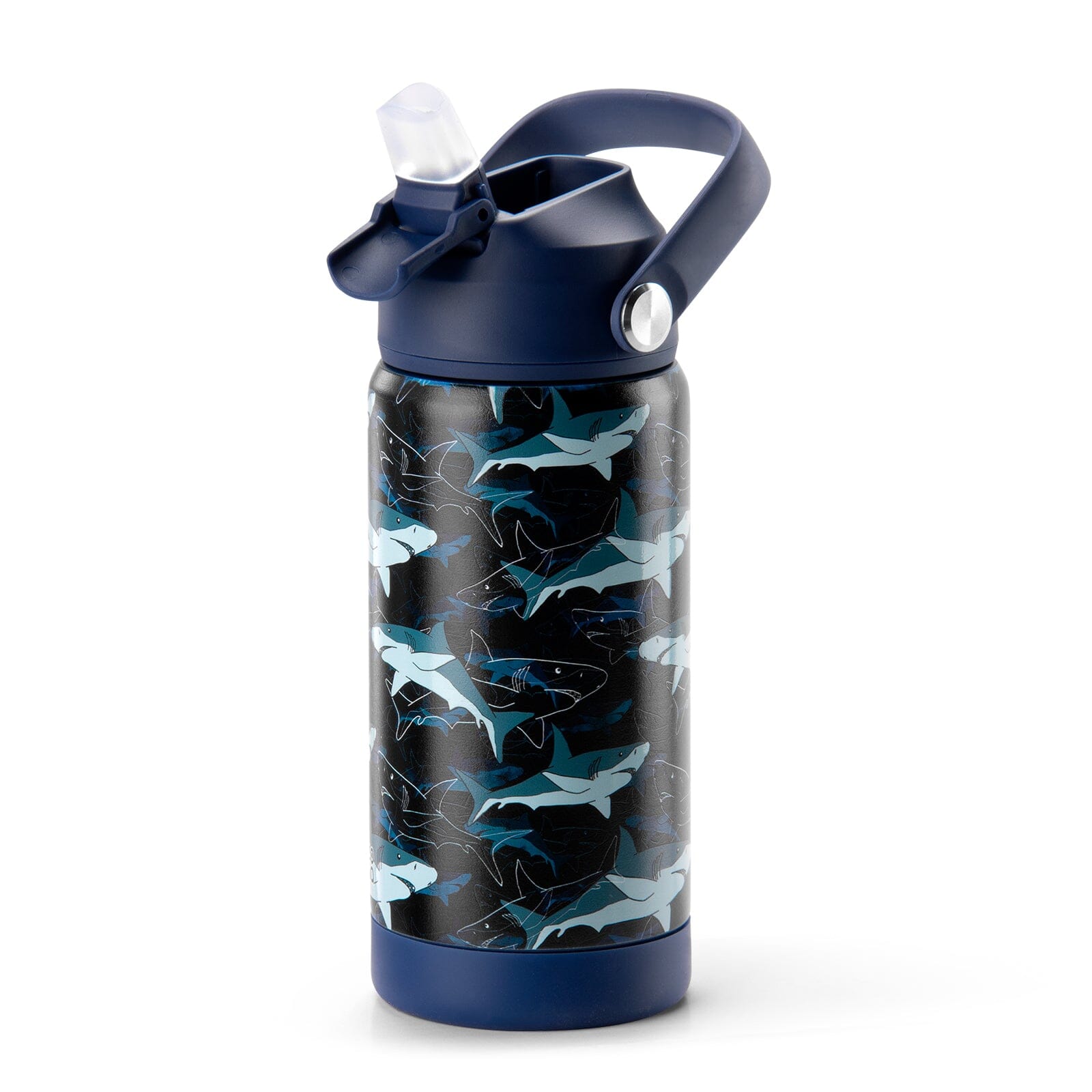 Navy Blue Water Bottle chocomochakids 14Oz 