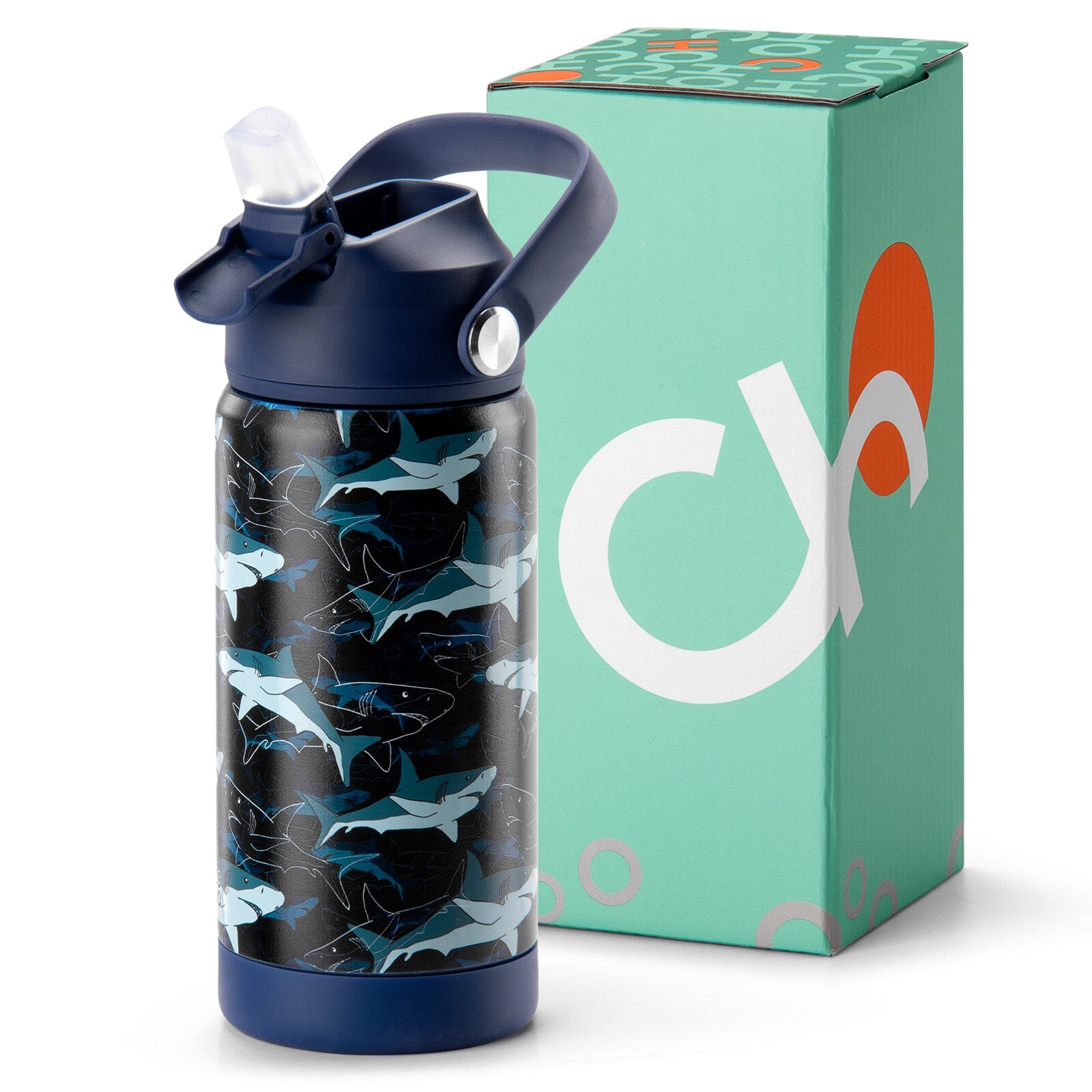 Navy Blue Water Bottle chocomochakids 