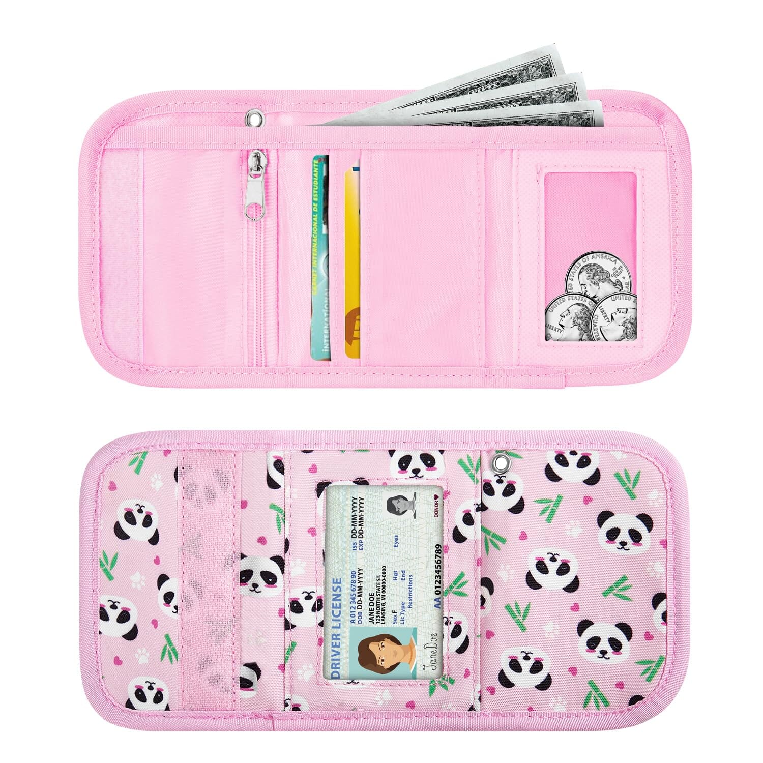 Panda-Pink Wallet Girls Wallet Choco Mocha 