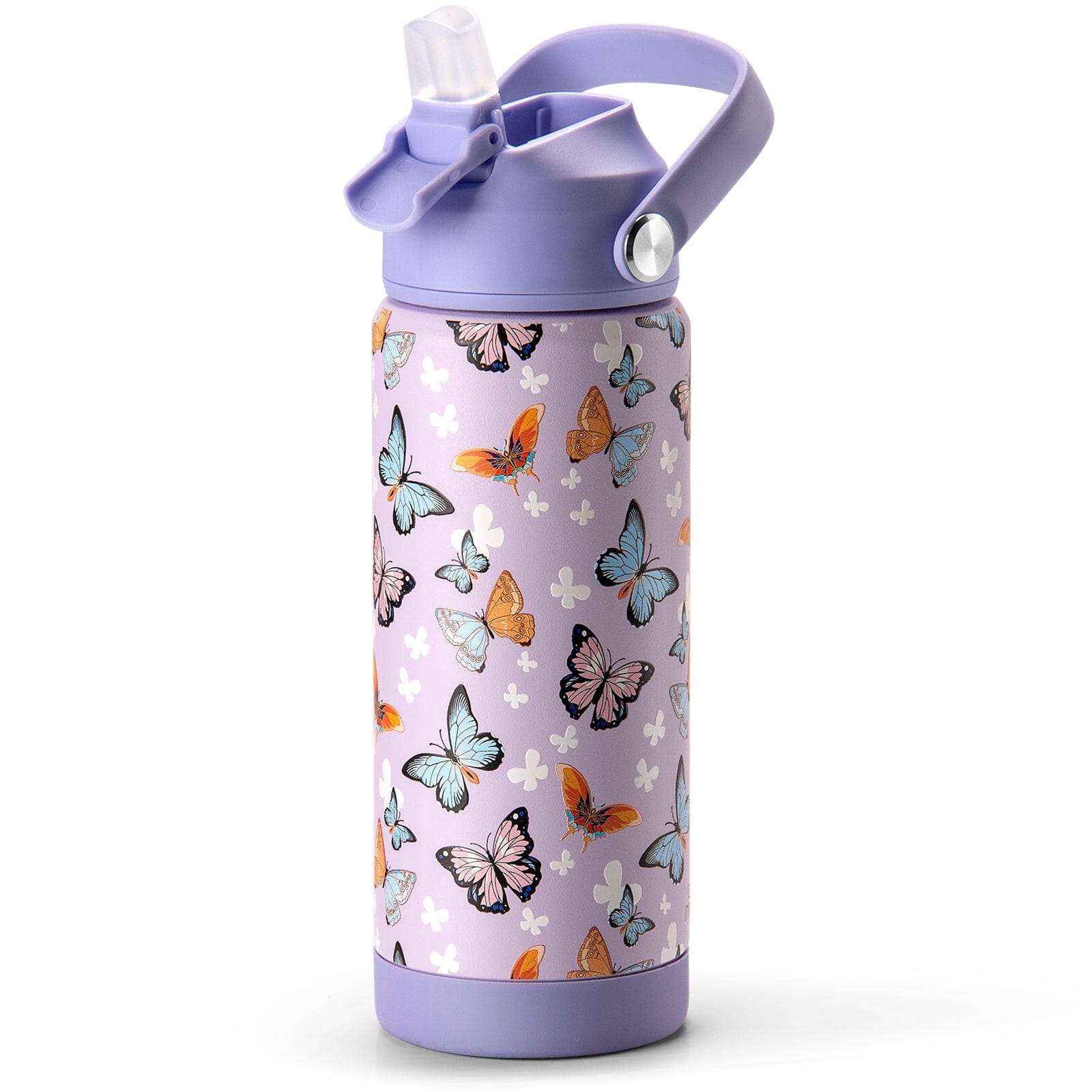 Purple Butterfly Water Bottle chocomochakids 18Oz 