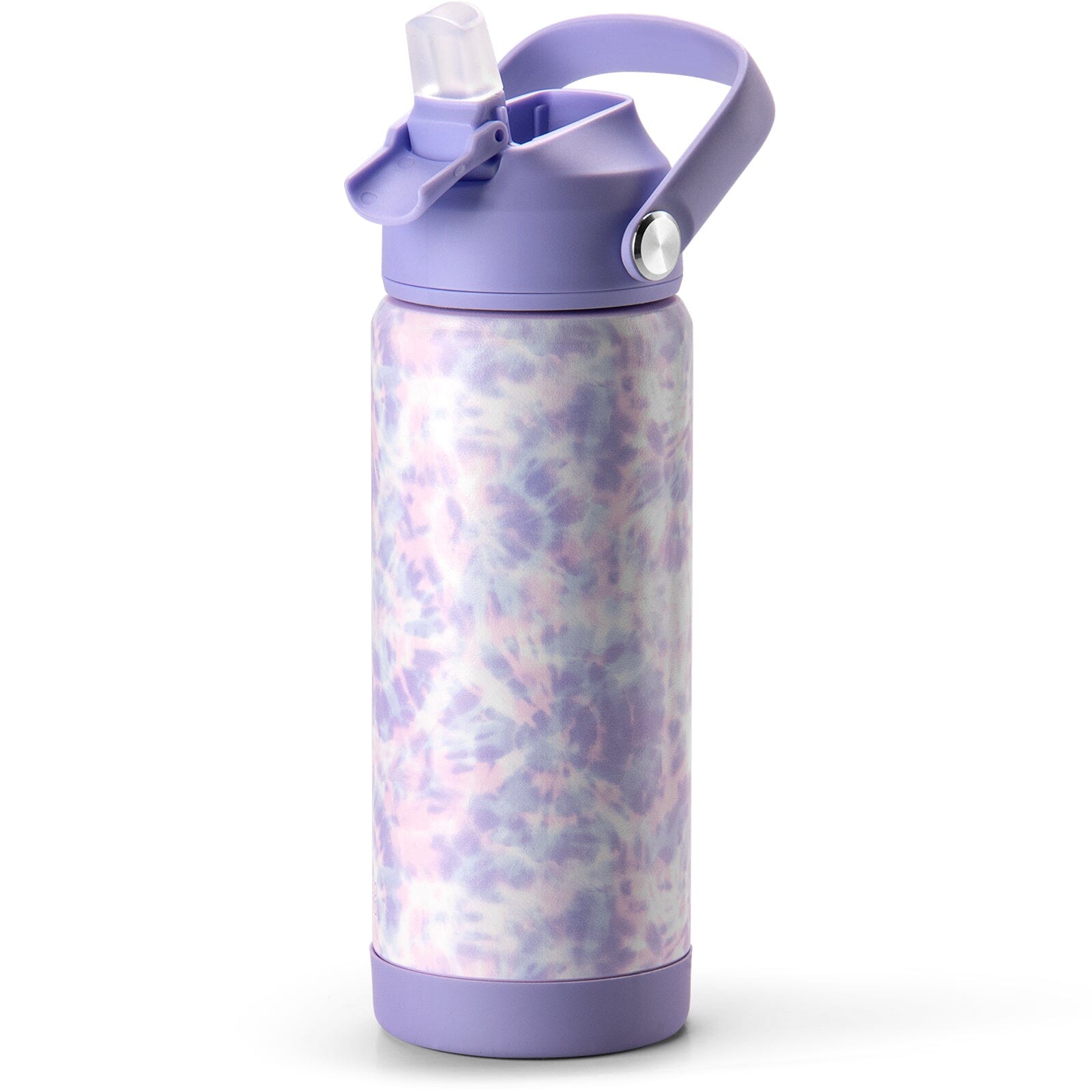 Purple Tie-Dye Water Bottle chocomochakids 18Oz 