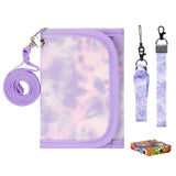 Tie Dye - Pink Purple Wallet Girls Wallet Choco Mocha 