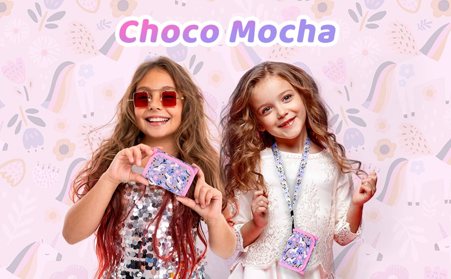 Unicorn-Light Purple Wallet Girls Wallet Choco Mocha 