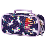 Unicorn Purple Pencil Case Pencil Case Choco Mocha 