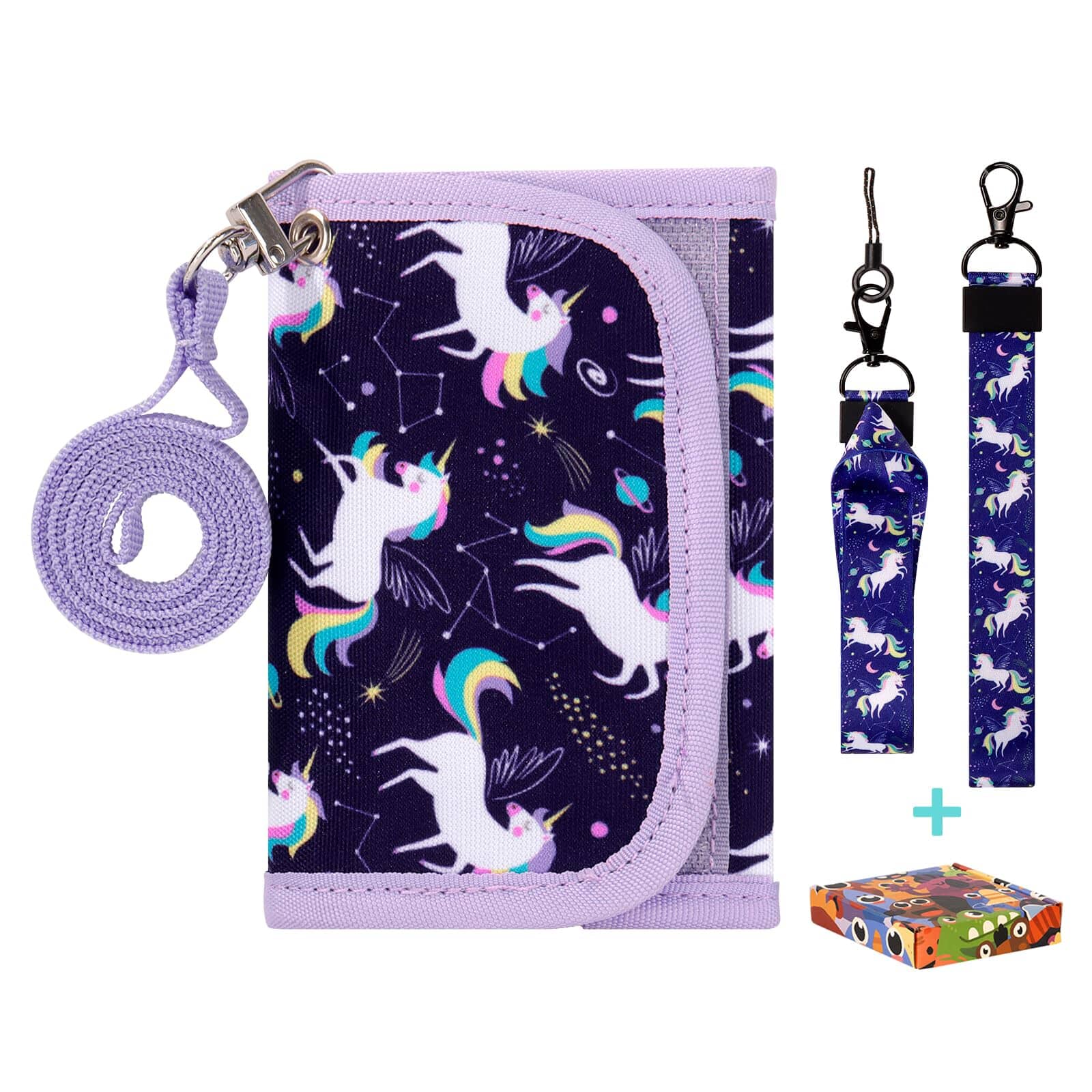 Unicorn-Purple Wallet Girls Wallet Choco Mocha 