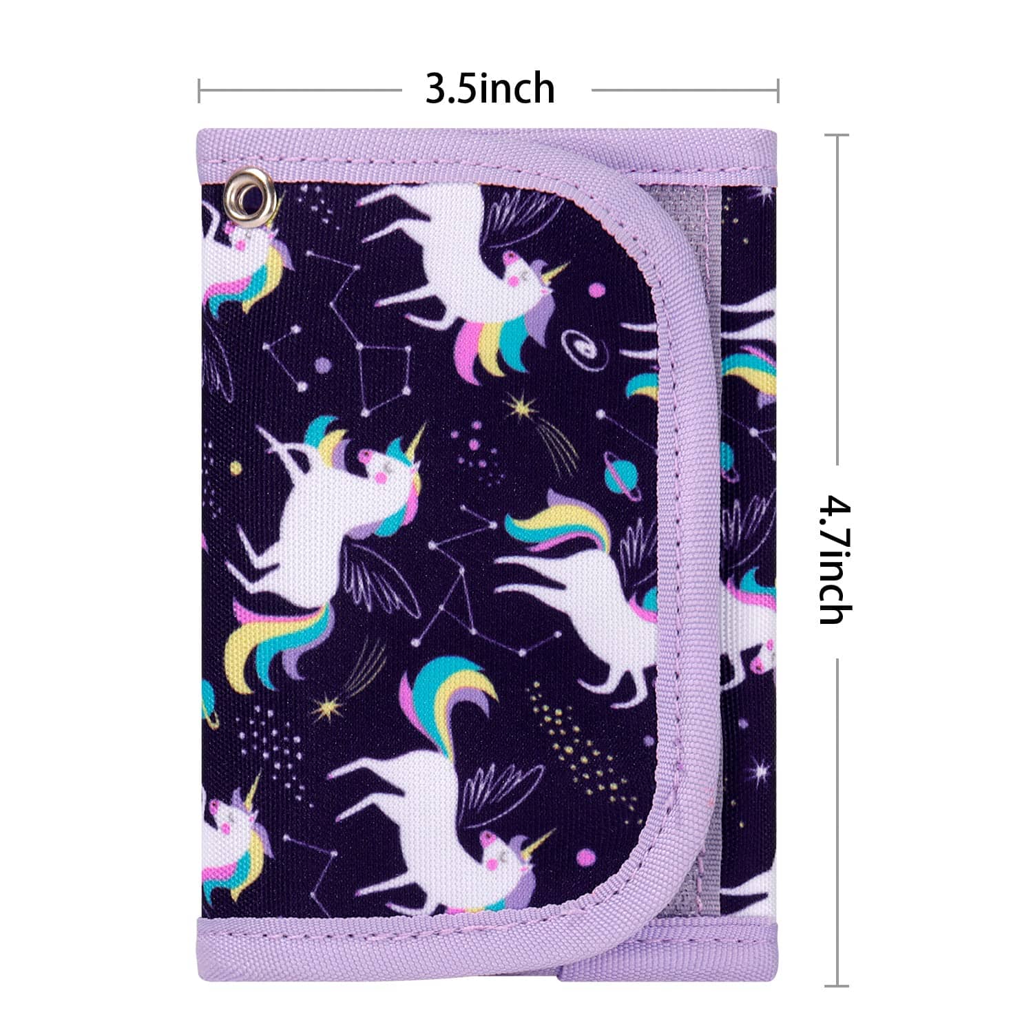 Unicorn-Purple Wallet Girls Wallet Choco Mocha 