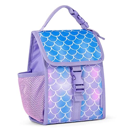 Choco Mocha Girls Lunch Box for School, Butterfly Lunch Bag for Kids, Purple